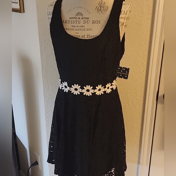 Heart Soul Lace Black Mini Dress - Picture 4 of 4
